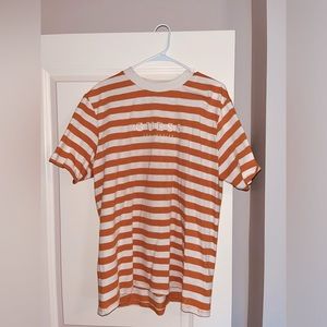 GUESS originals embroidered striped yellow shirt